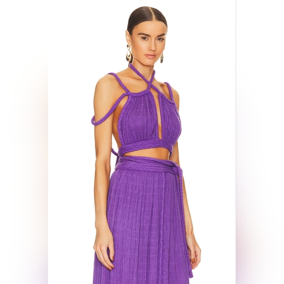 4S. NWOT KASIA KULENTY X REVOLVE APHRODITE TOP IN VIOLETA - Picture 3 of 8